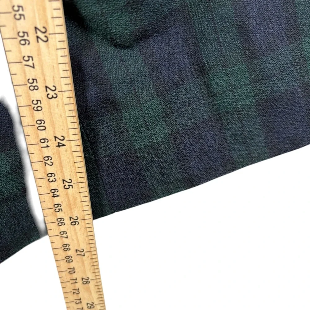 VTG Pendleton 100% Virgin Wool Plaid Jacket Blazer 14W Navy Green USA Made - Picture 7 of 10